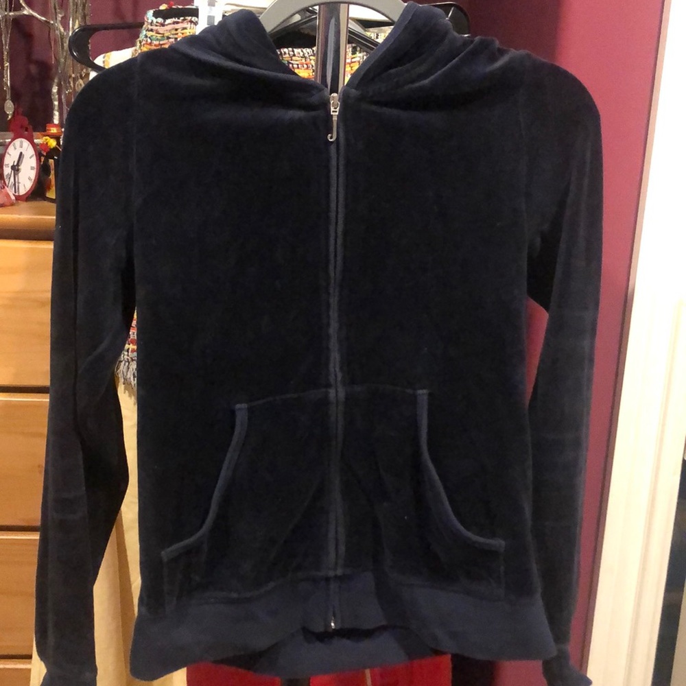 Embellished juicy tracksuit jacket (navy)
